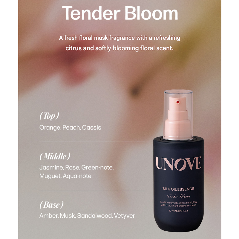 UNOVE Silk Oil Hair Essence 70ml (Tender Bloom / Warm Petals) (7 Options)