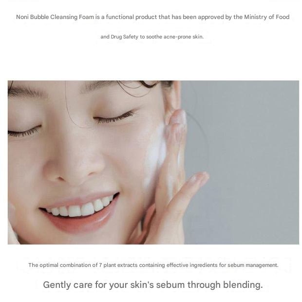 Celimax The Real Noni Acne Bubble Foam Cleansing 155ml (3 Options)