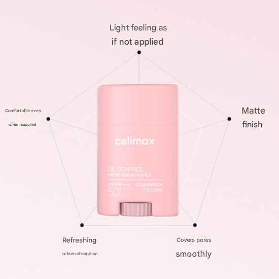 Celimax Oil Control Mattifying Sun Stick SPF50+ PA++++ (19g) (3 Options)