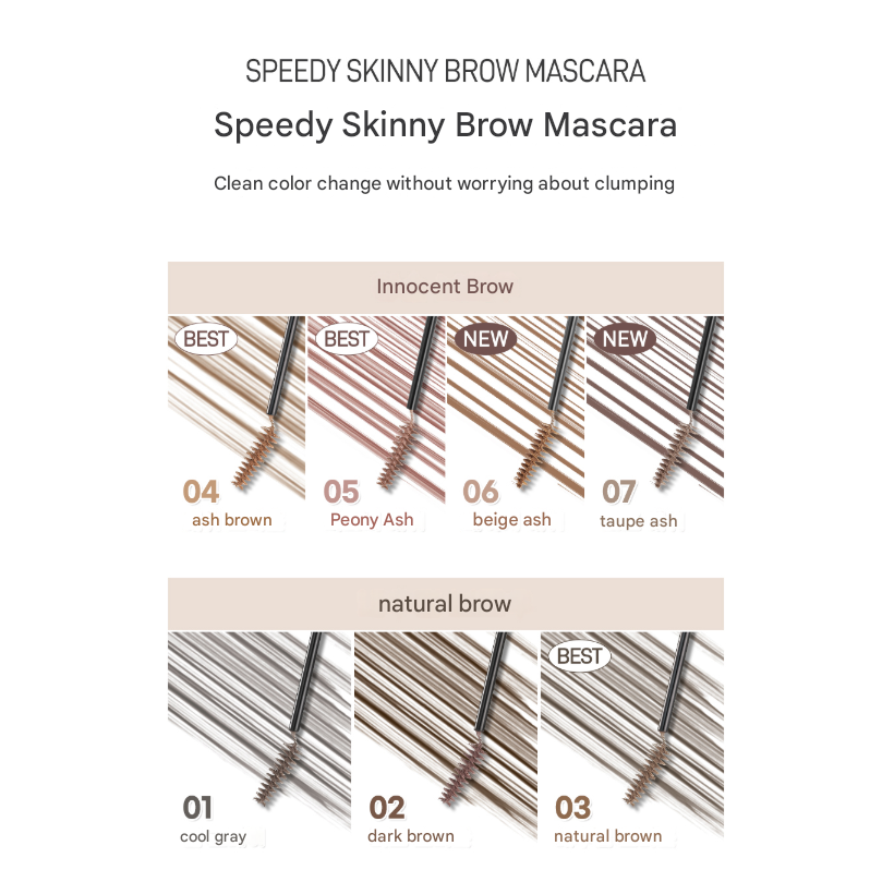 CLUB CLIO PERIPERA Speedy Skinny Browcara (7 Options)