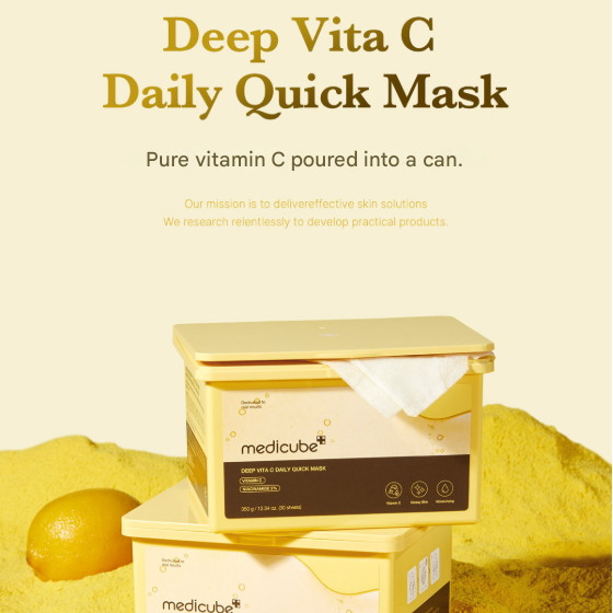 Medicube Deep Vita C Daily Quick Mask 350ml (30 Sheets) (3 Options)