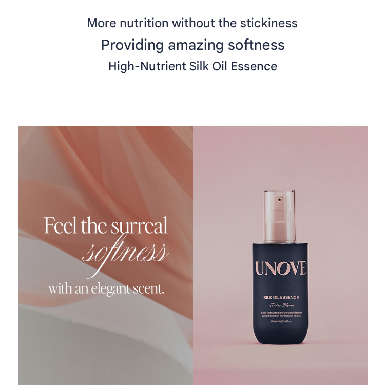 UNOVE Silk Oil Hair Essence 70ml (Tender Bloom / Warm Petals) (7 Options)
