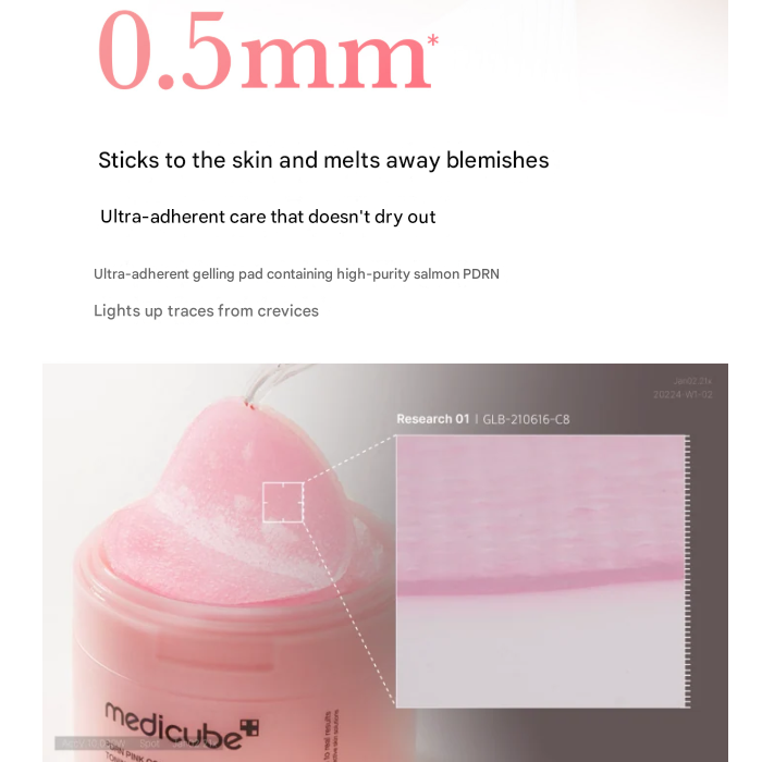 Medicube PDRN Pink Collagen Toning Gel Toner Pad 120 ml (70 pads) (3 Options)