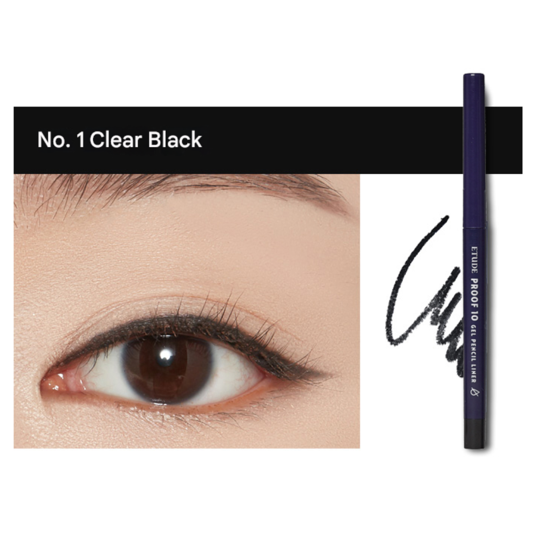 Etude House Proof 10 Gel Waterproof Pencil 0.3g (4 Options)