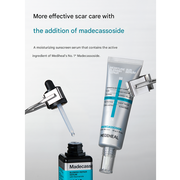 Mediheal Madecassoside Moisture Sun Serum Blemish Repair 50 g (3 Options)