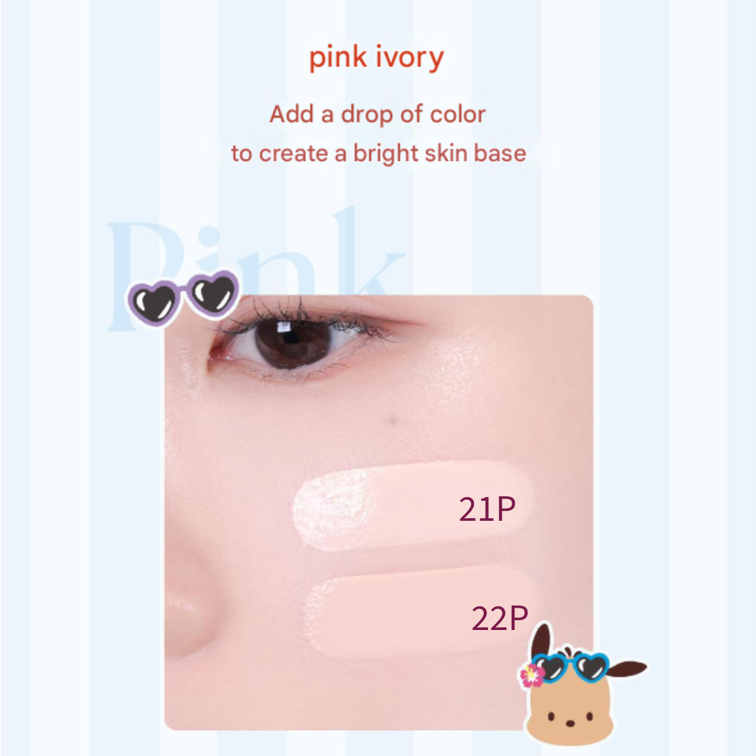 Wakemake SeamLess Wear Cushion 9COLOR [Sanrio Pochacco Edition] Main 15g + Refill 15g (3 Options)