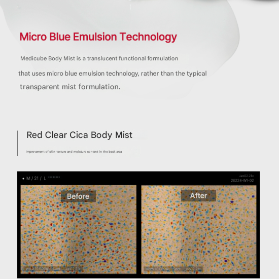 Medicube Red Clear Cica Body Mist 200ml (3 Options)