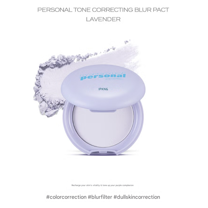 IPKN Personal Tone Correcting Blur Pact 5.5 g (Lavender) (3 Options)