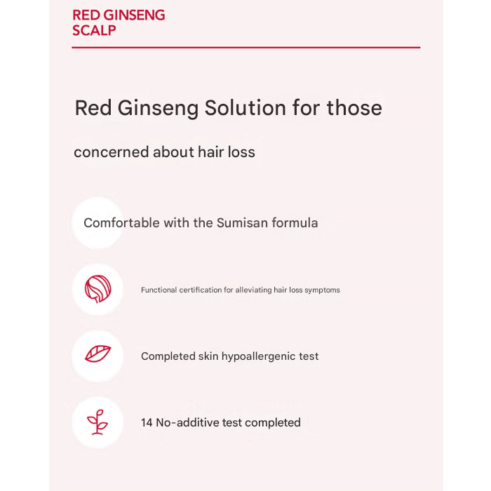 RGIII Red Ginseng Scalp Shampoo 300ml, Hair Pack 200 ml, Scalp Tonic 100ml (10 Options)
