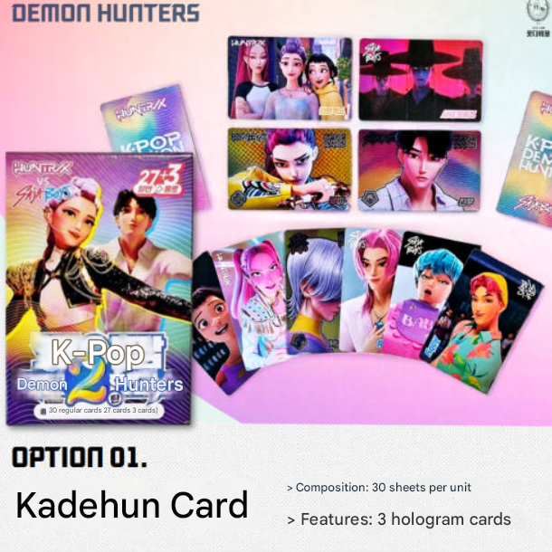 KPOP DEMON HUNTERS CARD SET (KPDH, SAJA BOYS, HUNTRIX) (5 Options)