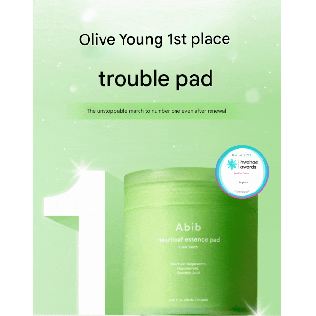 Abib Heartleaf Spot Pad Clear Touch 70 Pads (3 Options)