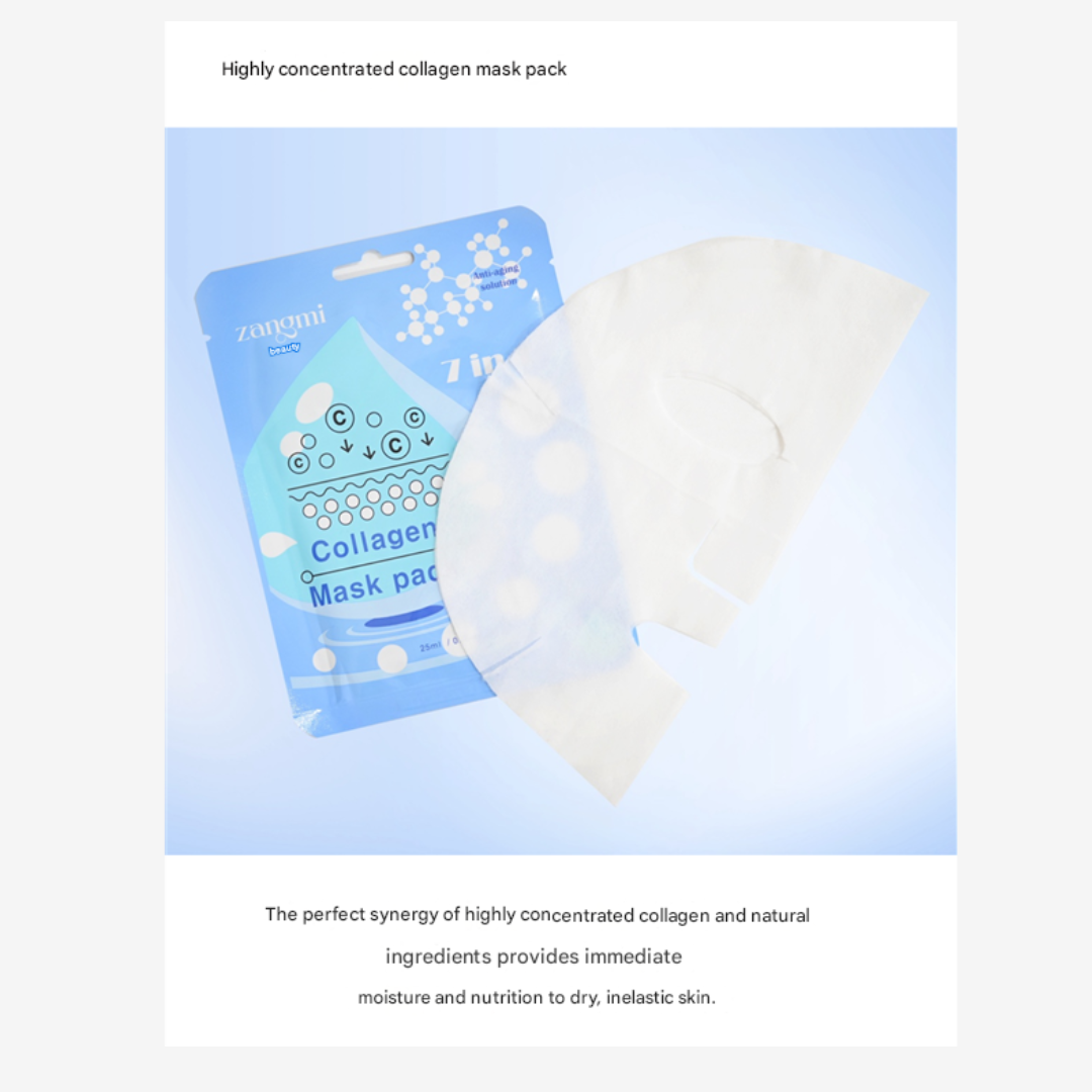 zangmi 7 in 1 Mask Pack Collagen Mask Pack (25mL x 10ea) , Vitamin C Mask Pack (25mL x 10ea) (8 Options)