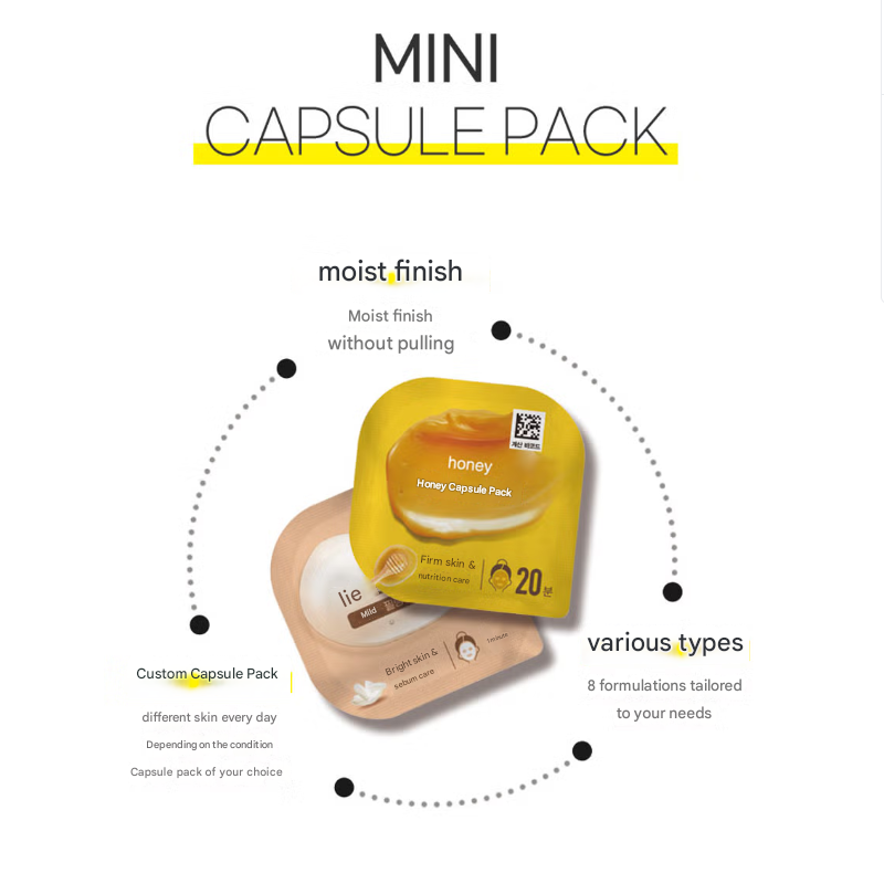 DAISO Capsule Pack 7 g (Pomegranate · Potato · Rice · Honey · Volcanic · Egg · Aloe · Eoseongcho) (27 Options)