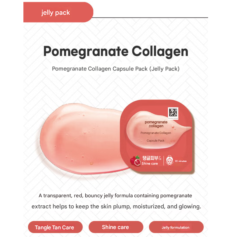 DAISO Capsule Pack 7 g (Pomegranate · Potato · Rice · Honey · Volcanic · Egg · Aloe · Eoseongcho) (27 Options)