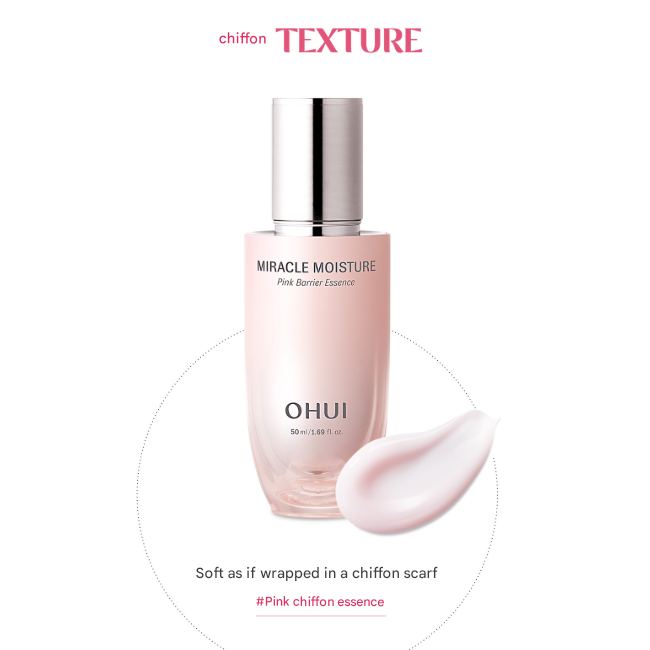 Ohui Miracle Moisture Pink Barrier Essence (50ml / 50ml Refill) (7 Options)