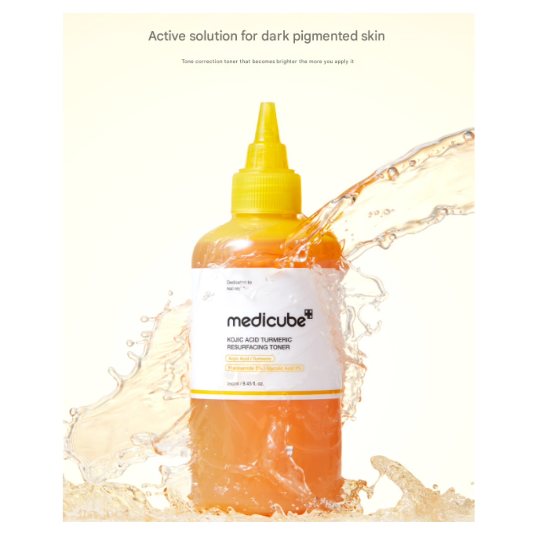 Medicube Kojic Acid Turmeric Resurfacing Toner 250ml (3 Options)