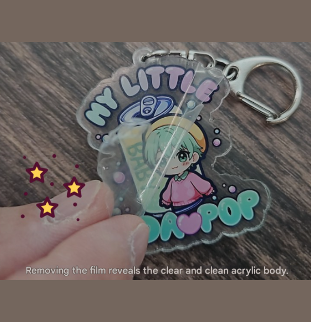 KPOP DEMON HUNTERS Saja Boys Soda Pop Keyring (6pcs Set)