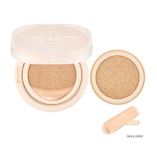The Face Shop Ink Lasting Cushion Slim Fit New SPF35 PA++ Main 12g, Refill 12g (9 Options)