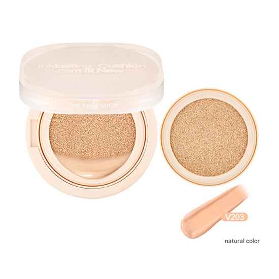 The Face Shop Ink Lasting Cushion Slim Fit New SPF35 PA++ Main 12g, Refill 12g (9 Options)
